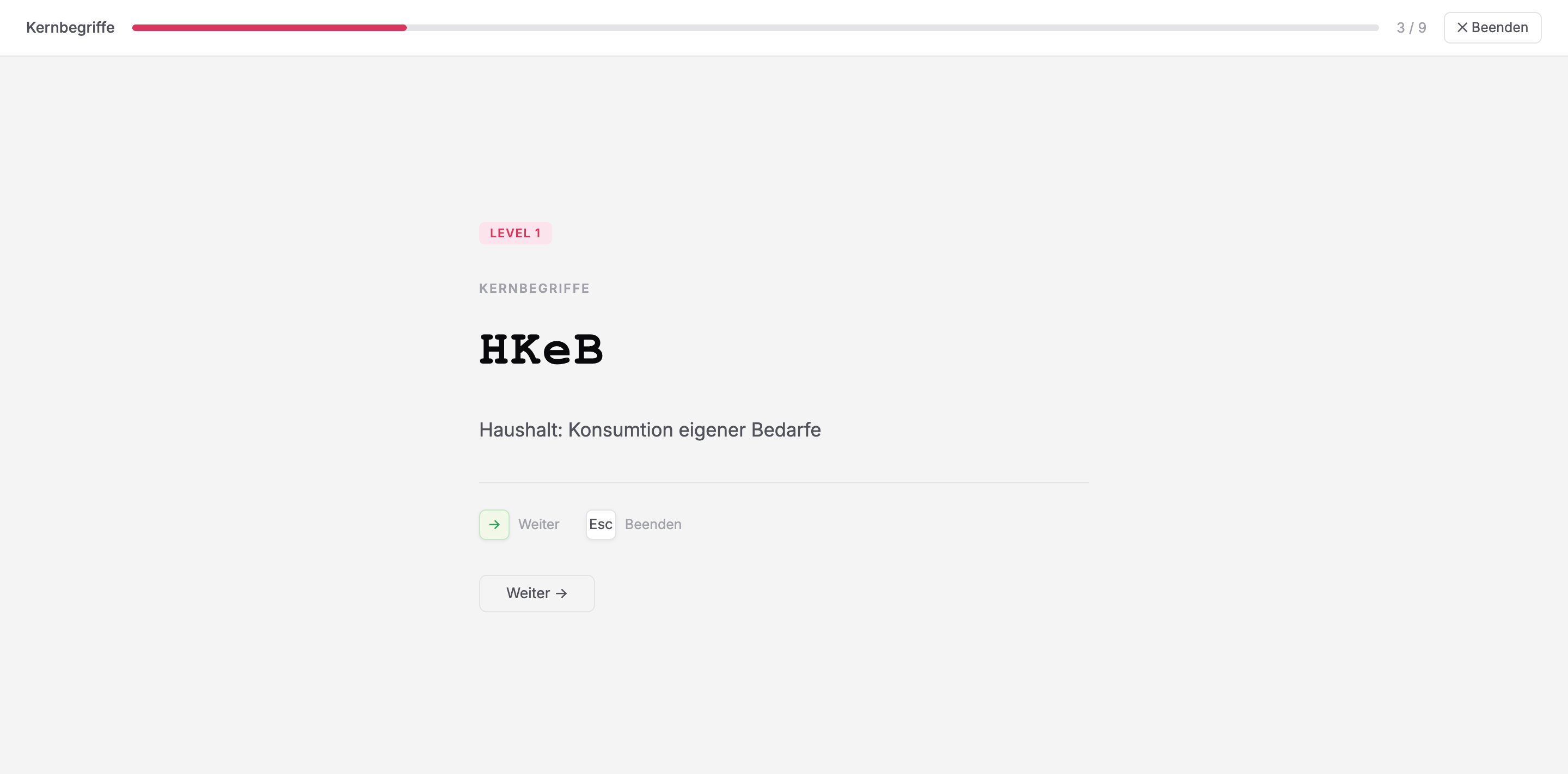 Bronko Study — Stufe 3: Freier Abruf